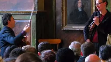 Audience watching a music event