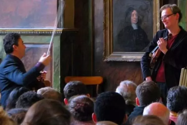 Audience watching a music event